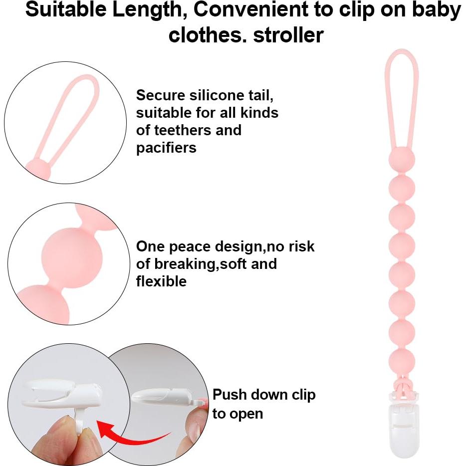 Mordedor de Silicona AmazingM Tractor Rosa para Bebés