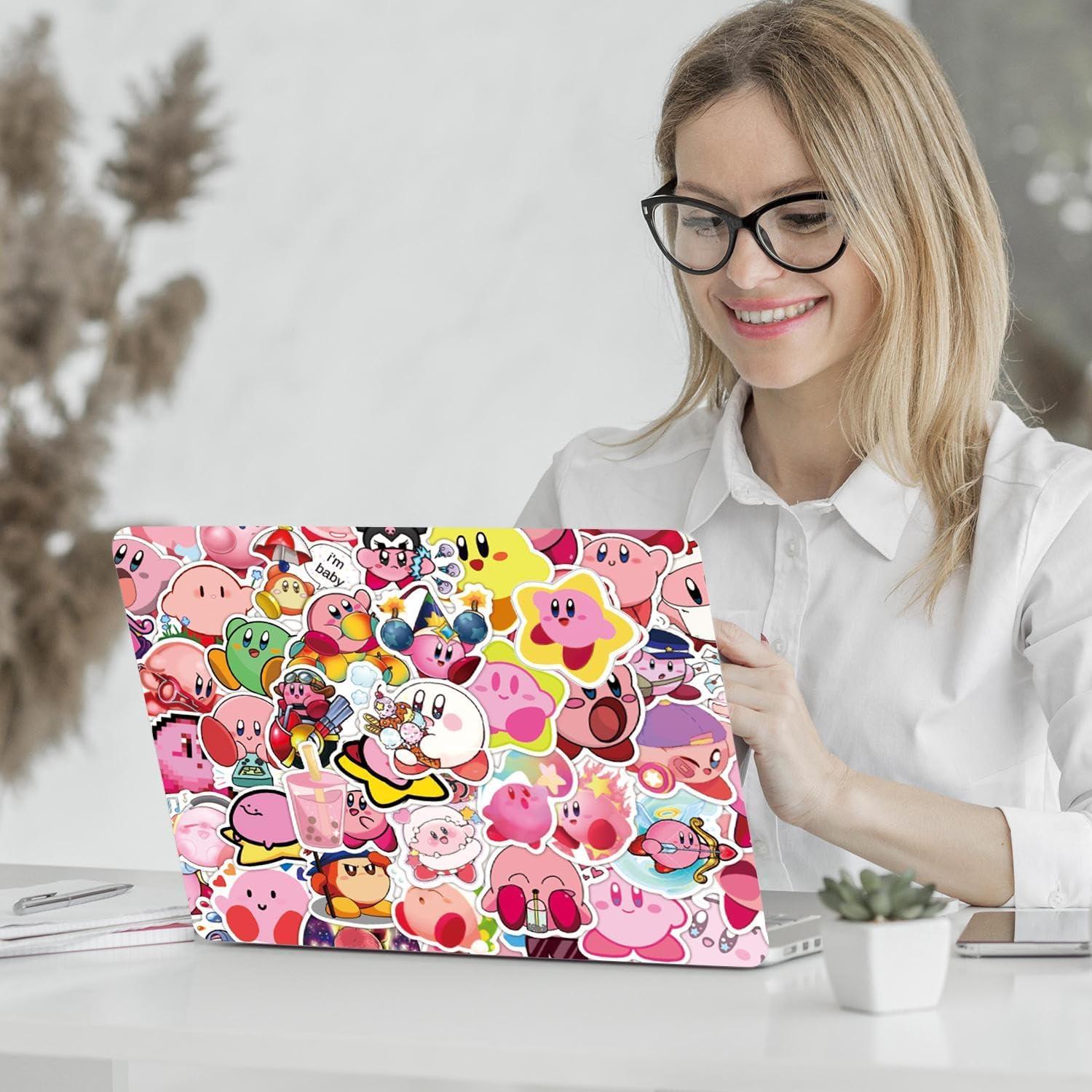 Pegatinas de Videojuego Kirby Babymiu 200 Pcs Impermeables