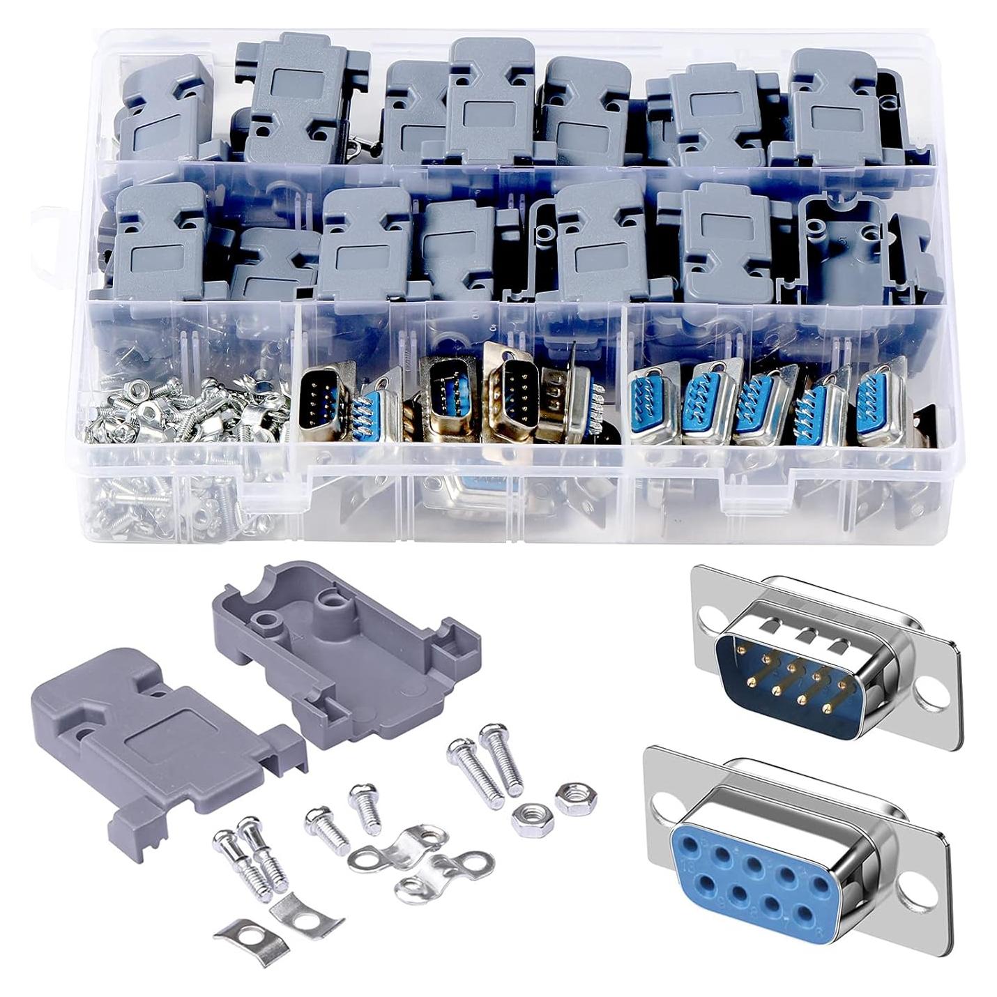 Conectores de Soldadura DB9 Macho y Hembra ANMBEST - 20 Piezas