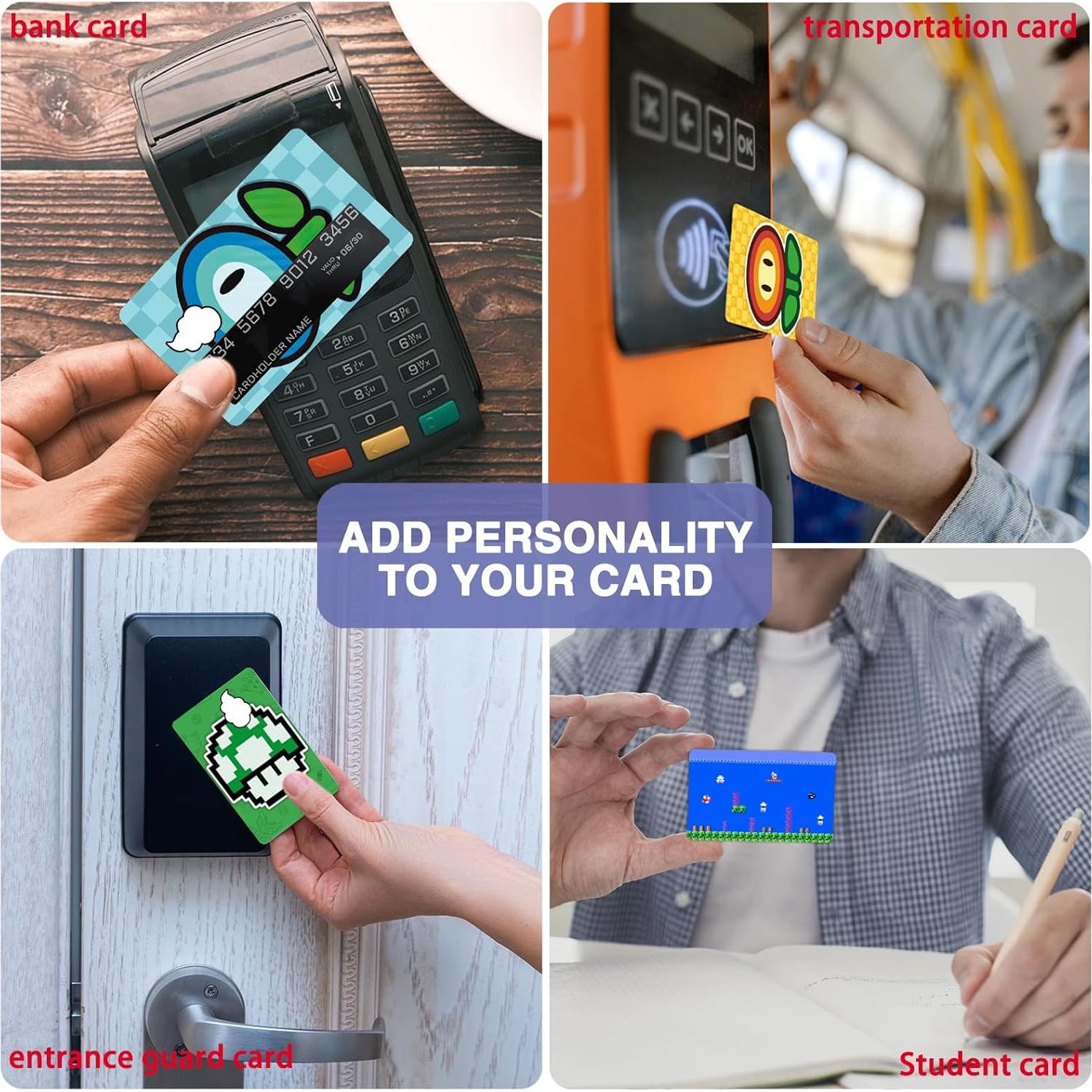 Stickers Decorativos Pounchi para Tarjetas - 8 Pcs Pixel Cartoon