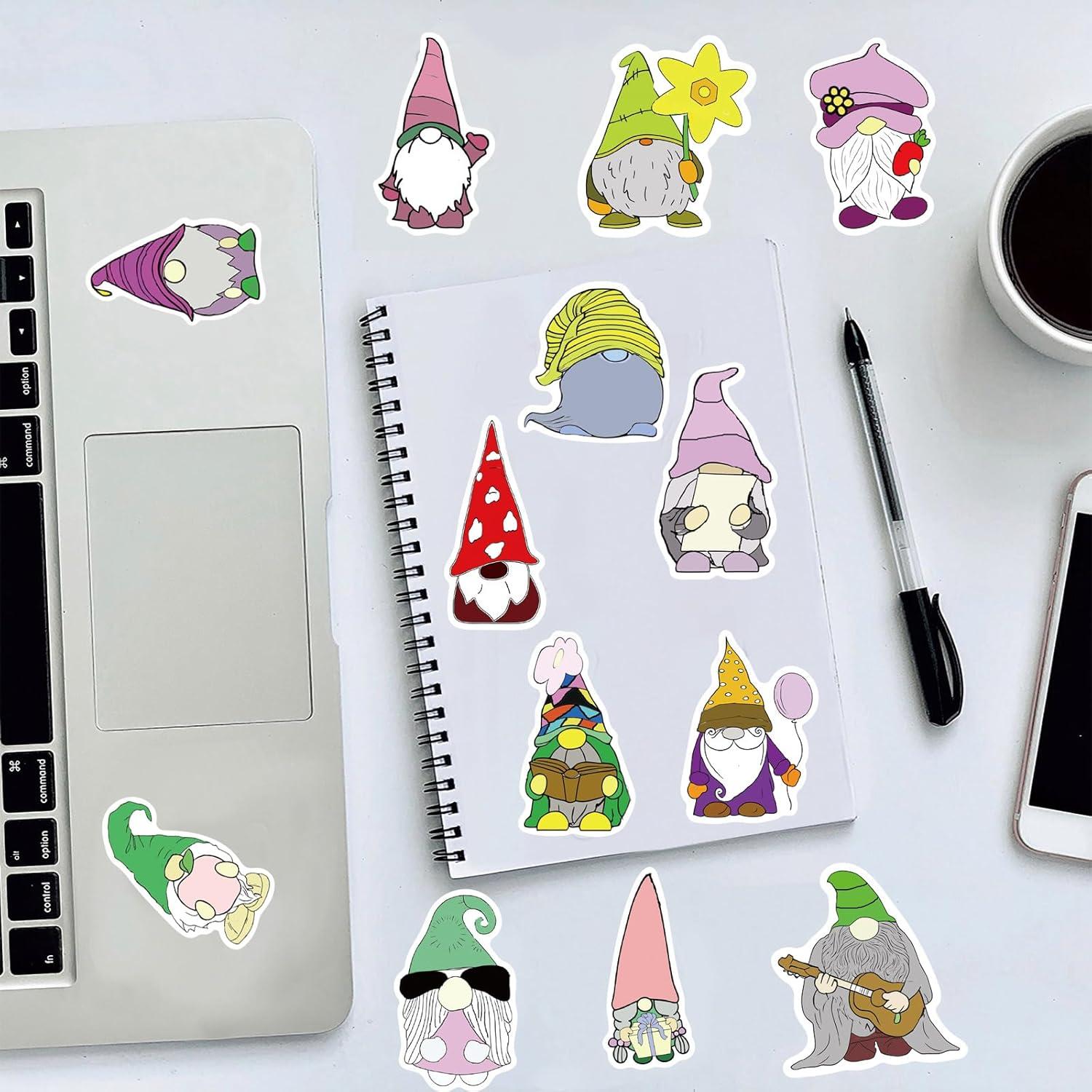 100 Stickers de Gnomos Fbowlsea para Decoración y Manualidades