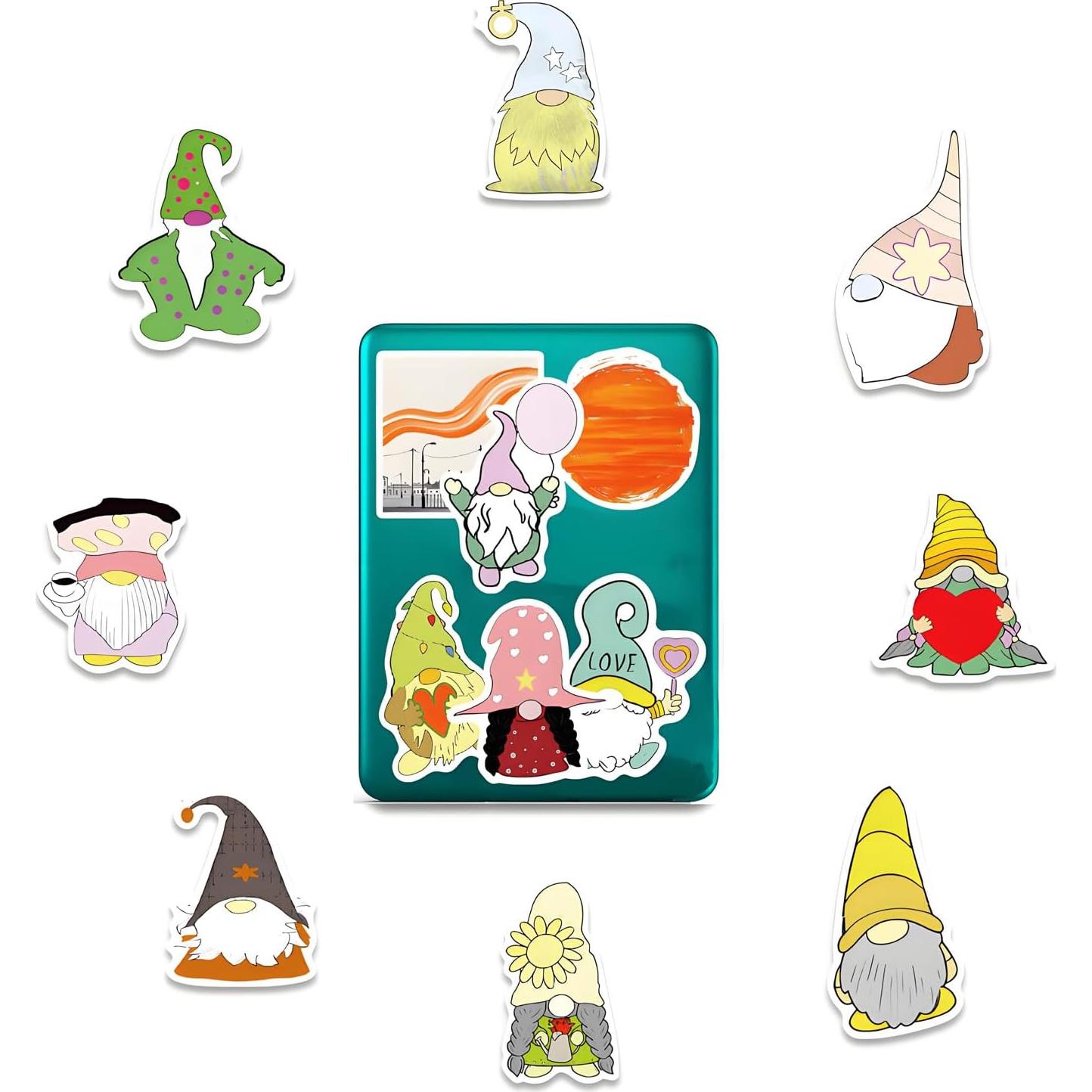 100 Stickers de Gnomos Fbowlsea para Decoración y Manualidades