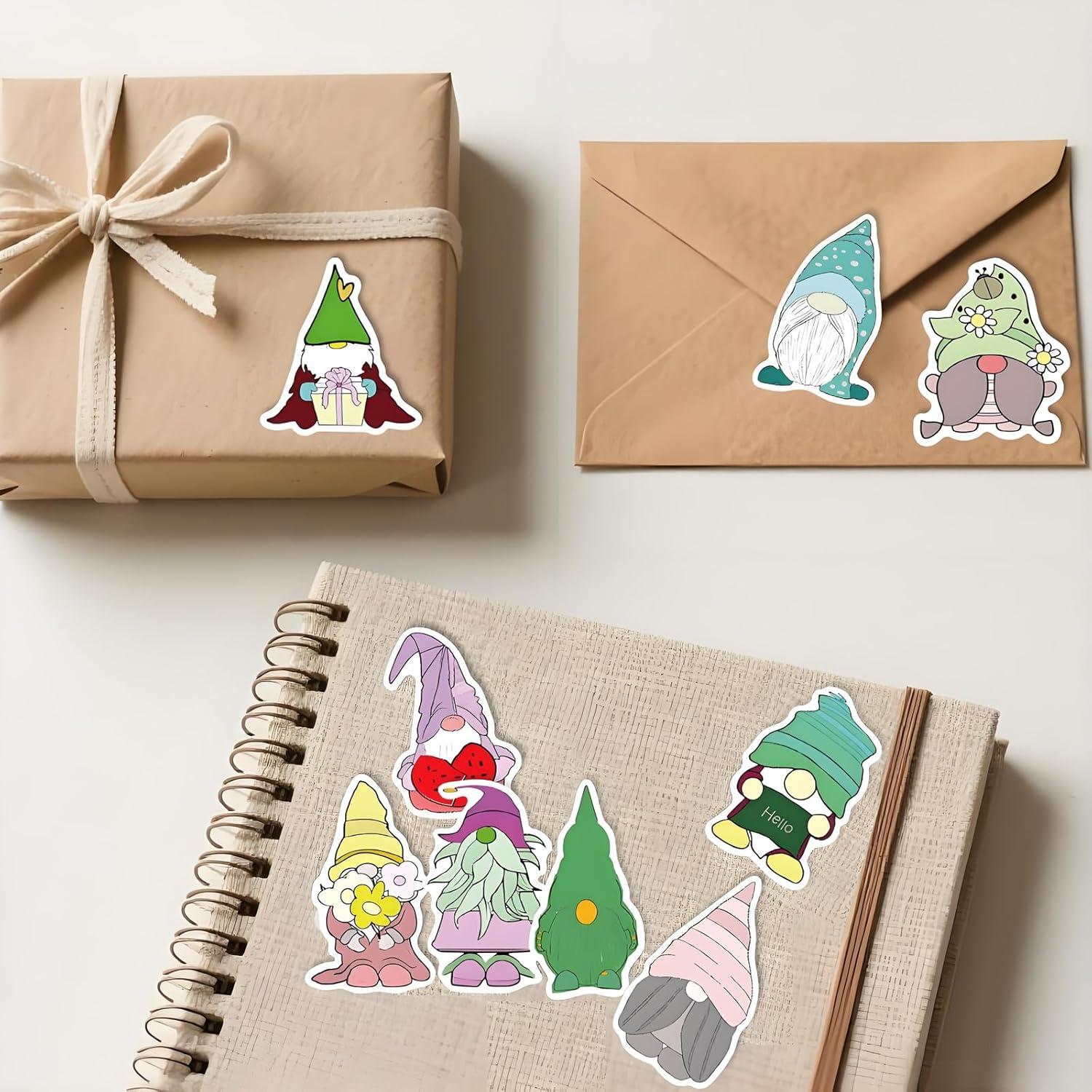 100 Stickers de Gnomos Fbowlsea para Decoración y Manualidades