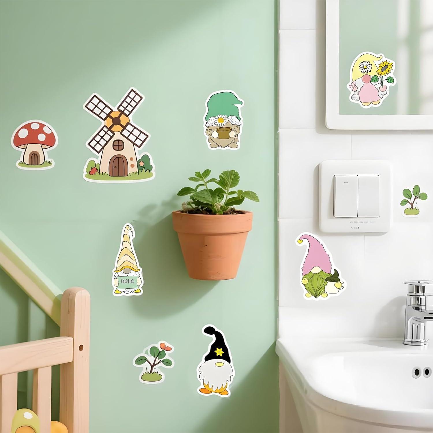 100 Stickers de Gnomos Fbowlsea para Decoración y Manualidades