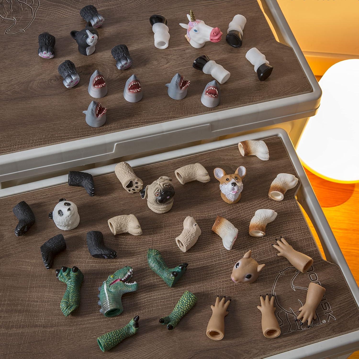 Conjunto de Marionetas de Dedos AQKILO Tiburón 10 Piezas