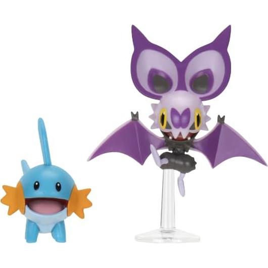 Paquete de Figuras de Batalla Pokémon Jazwares Tatsugiri y Rowlet