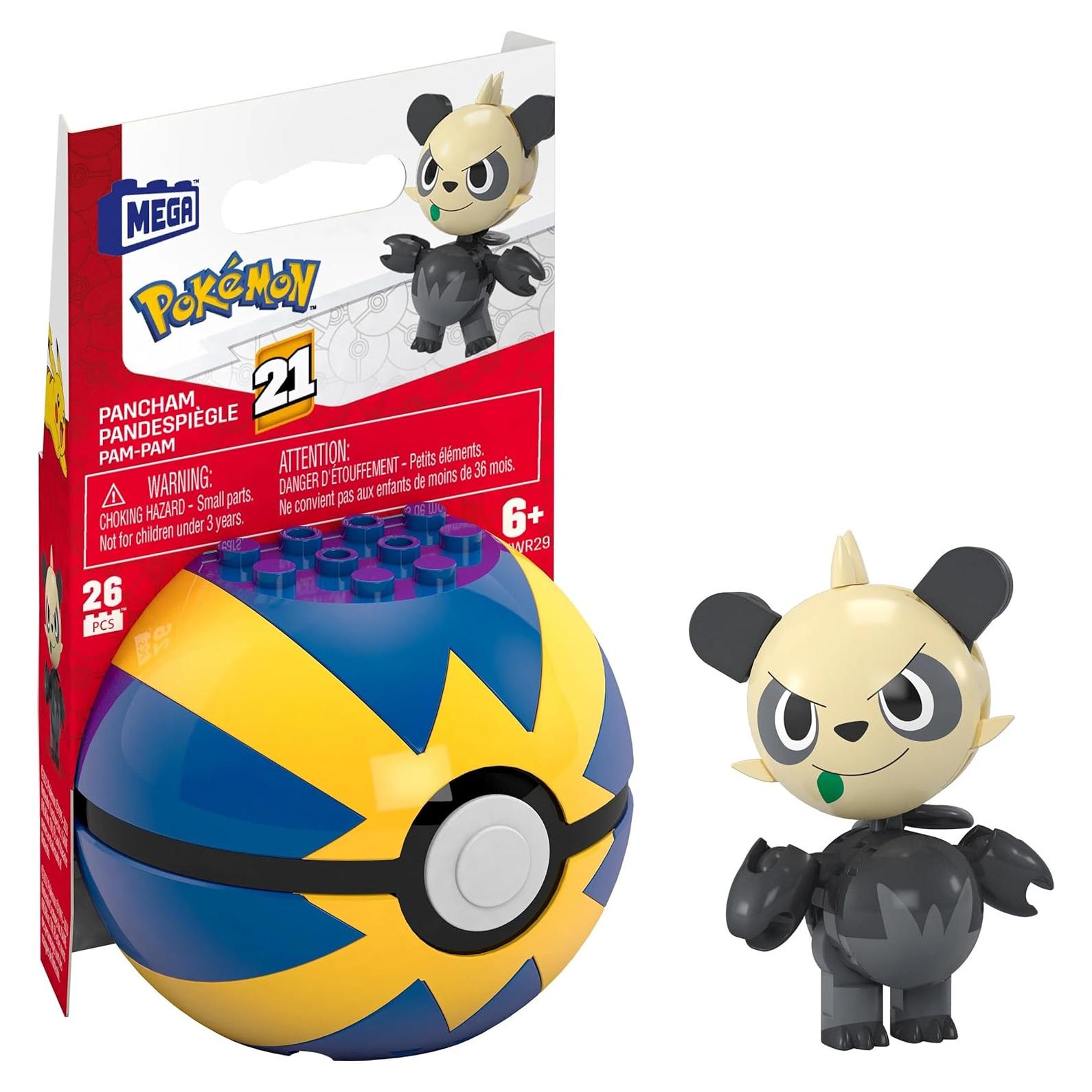 Kit de Construcción MEGA Pokémon Pancham - 26 Piezas para Niños