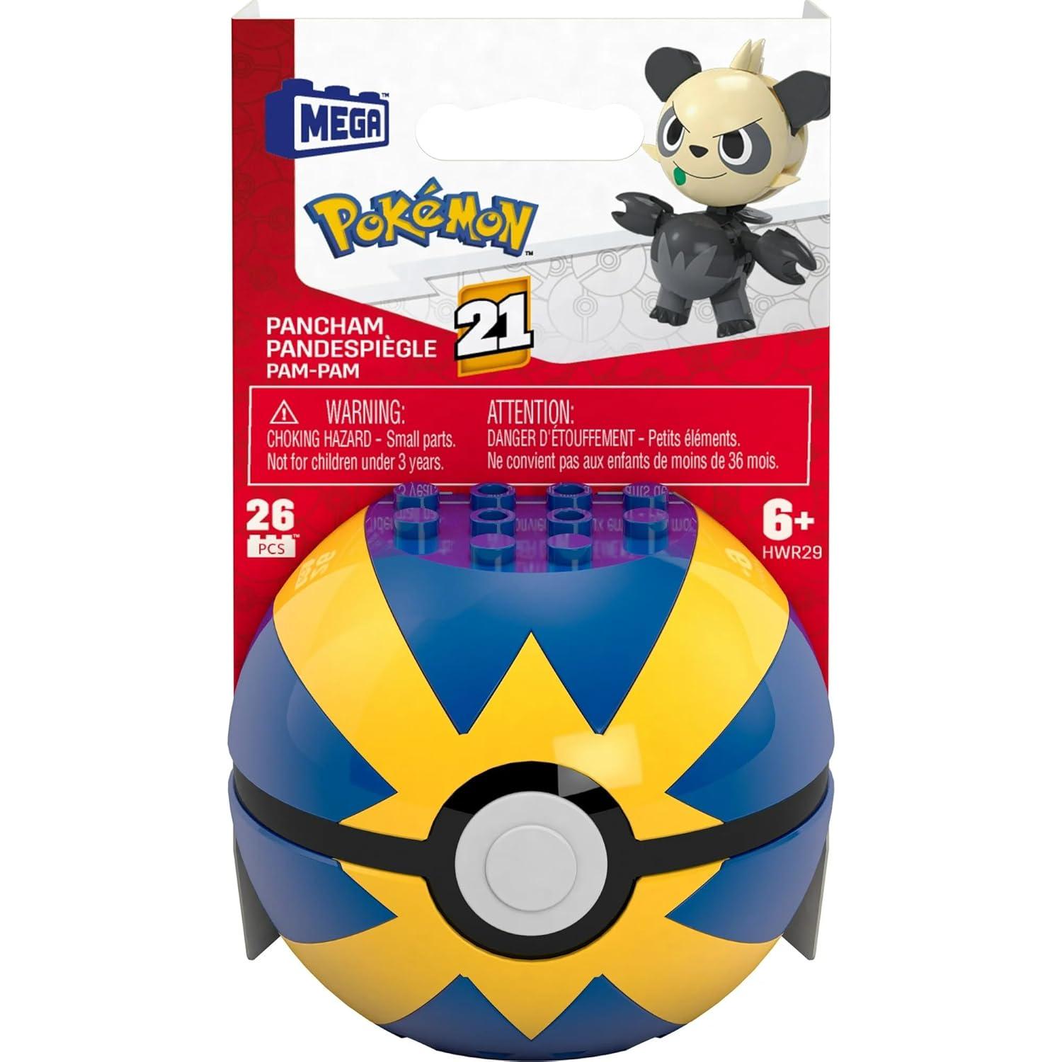 Kit de Construcción MEGA Pokémon Pancham - 26 Piezas para Niños