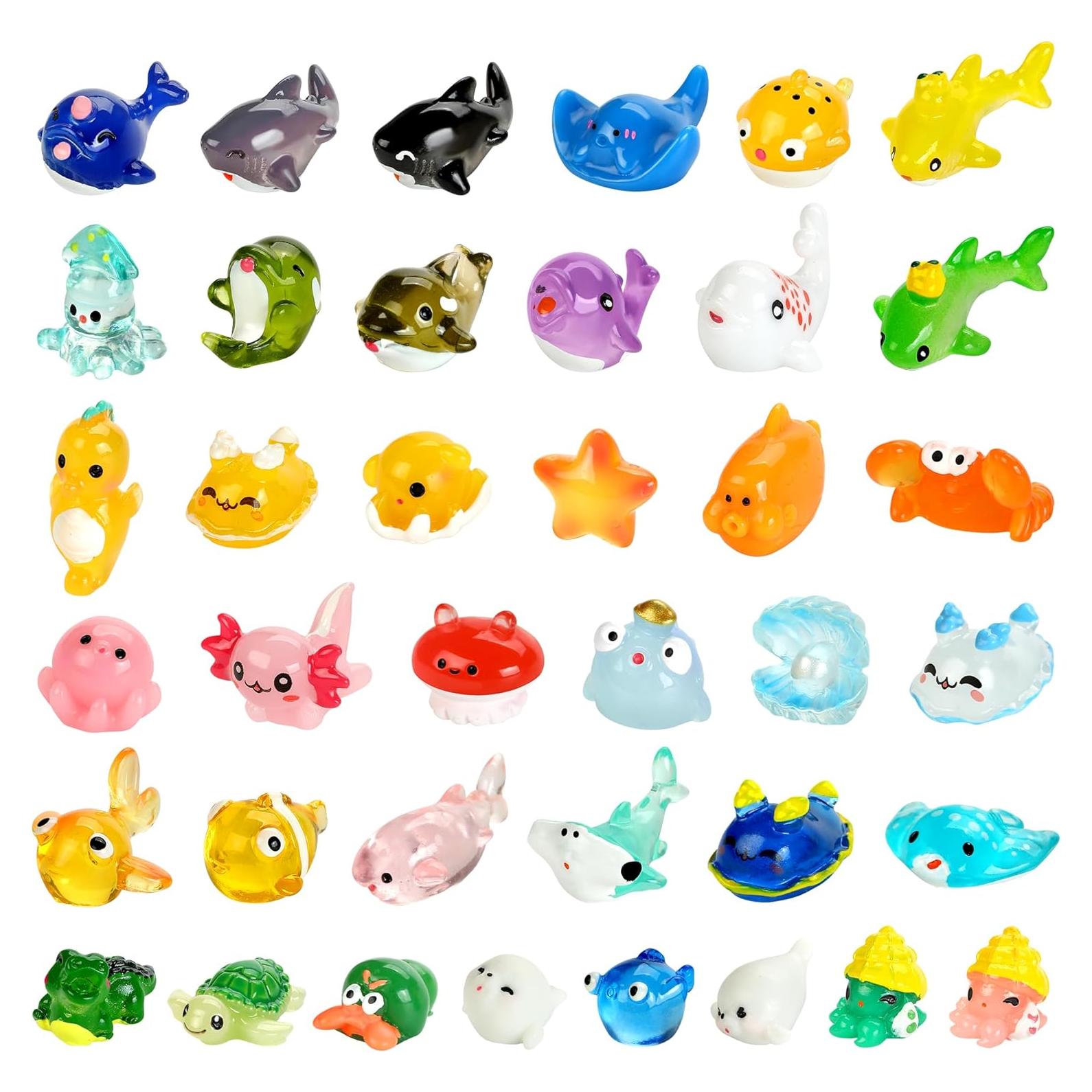 38 Figuras de Animales Marinos WEIZEW para Decoración