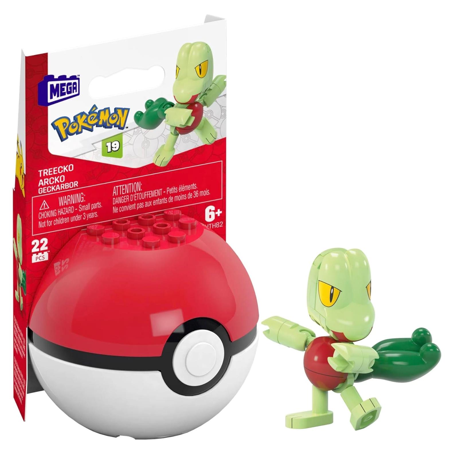 Kit de Construcción Pokémon Treecko MEGA 22 Piezas para Niños