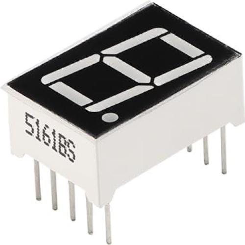Tubo Digital LED 7 Segmentos 0.56" Rojo 10 Pines Ánodo Común