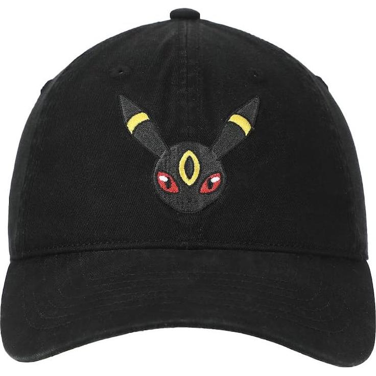 Gorra de béisbol negra Pokémon Umbreon ajustable