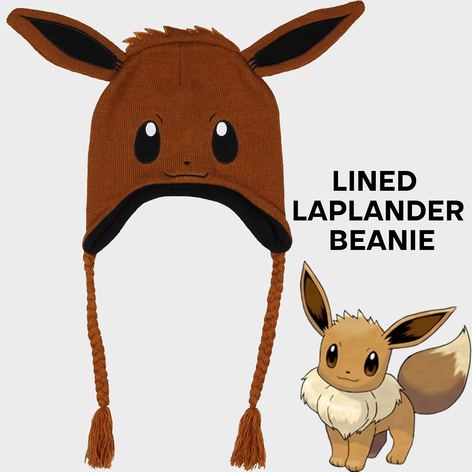 Gorro Laplander Forrado Polar Bioworld Pokémon Eevee Unisex
