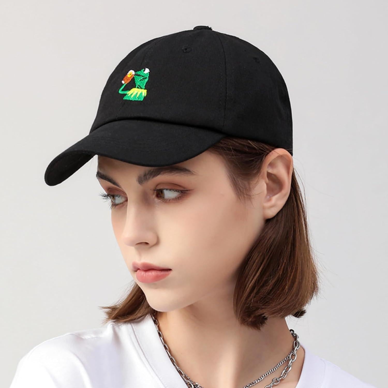 Gorra de béisbol ajustable Kermit la rana unisex 100% algodón