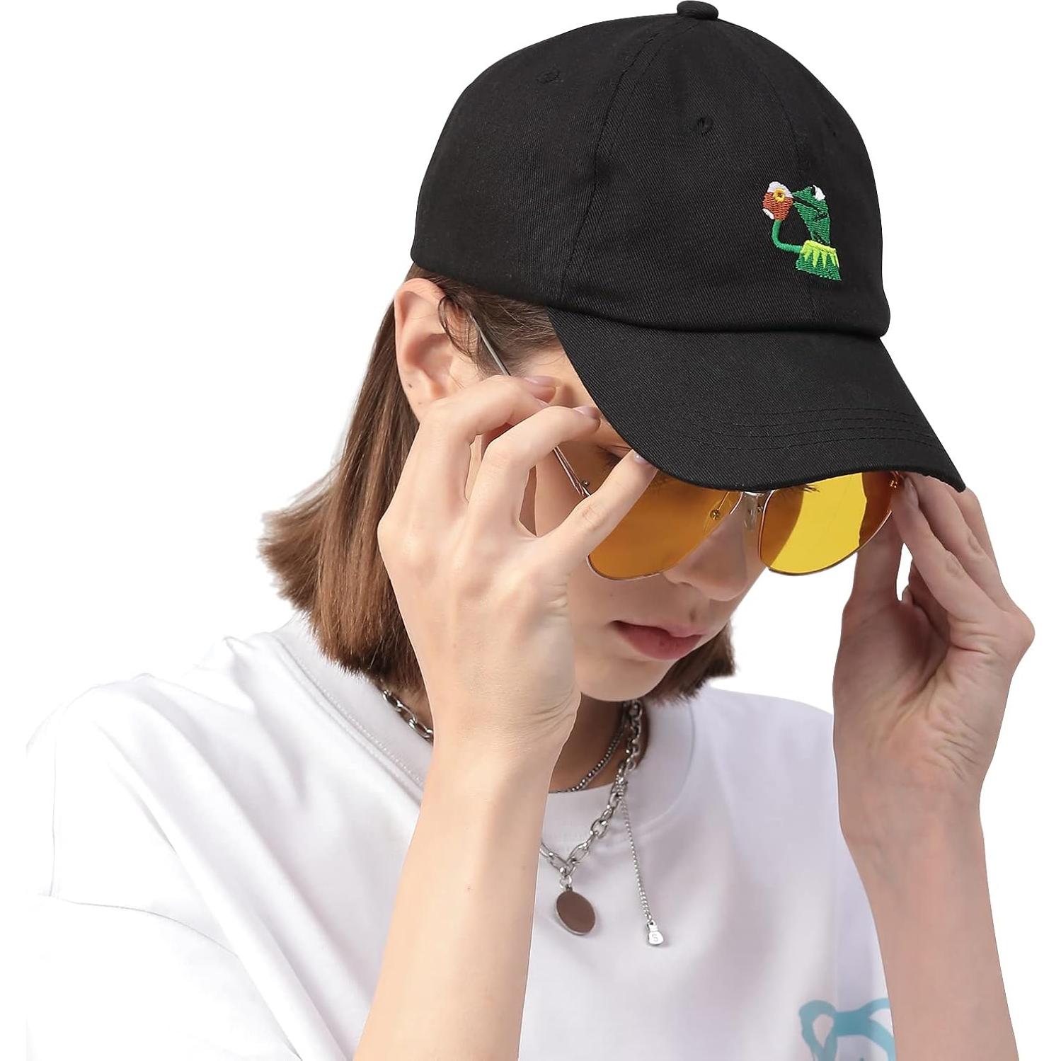 Gorra de béisbol ajustable Kermit la rana unisex 100% algodón