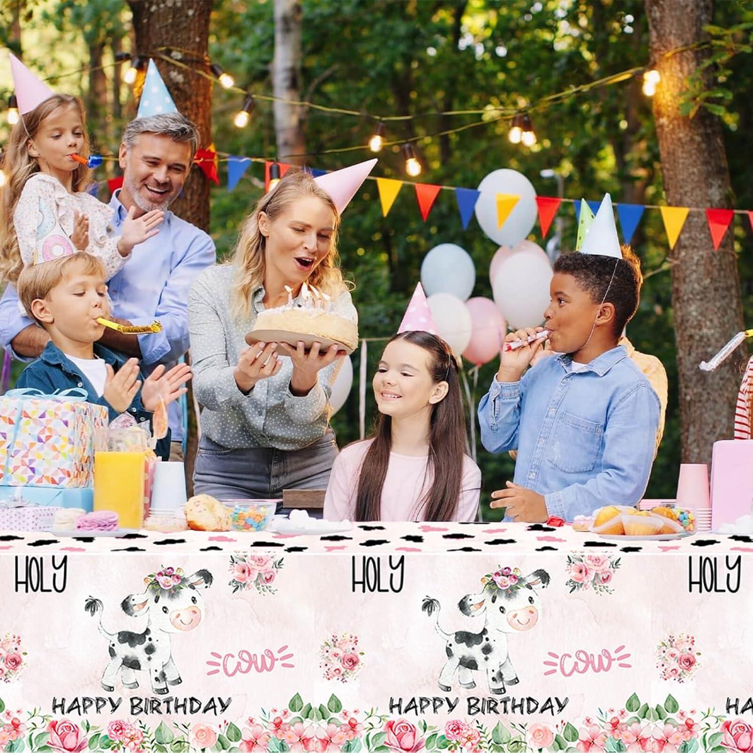 51 Pzs Suministros Fiesta Cumpleaños Vaca 2 Años Vetwo