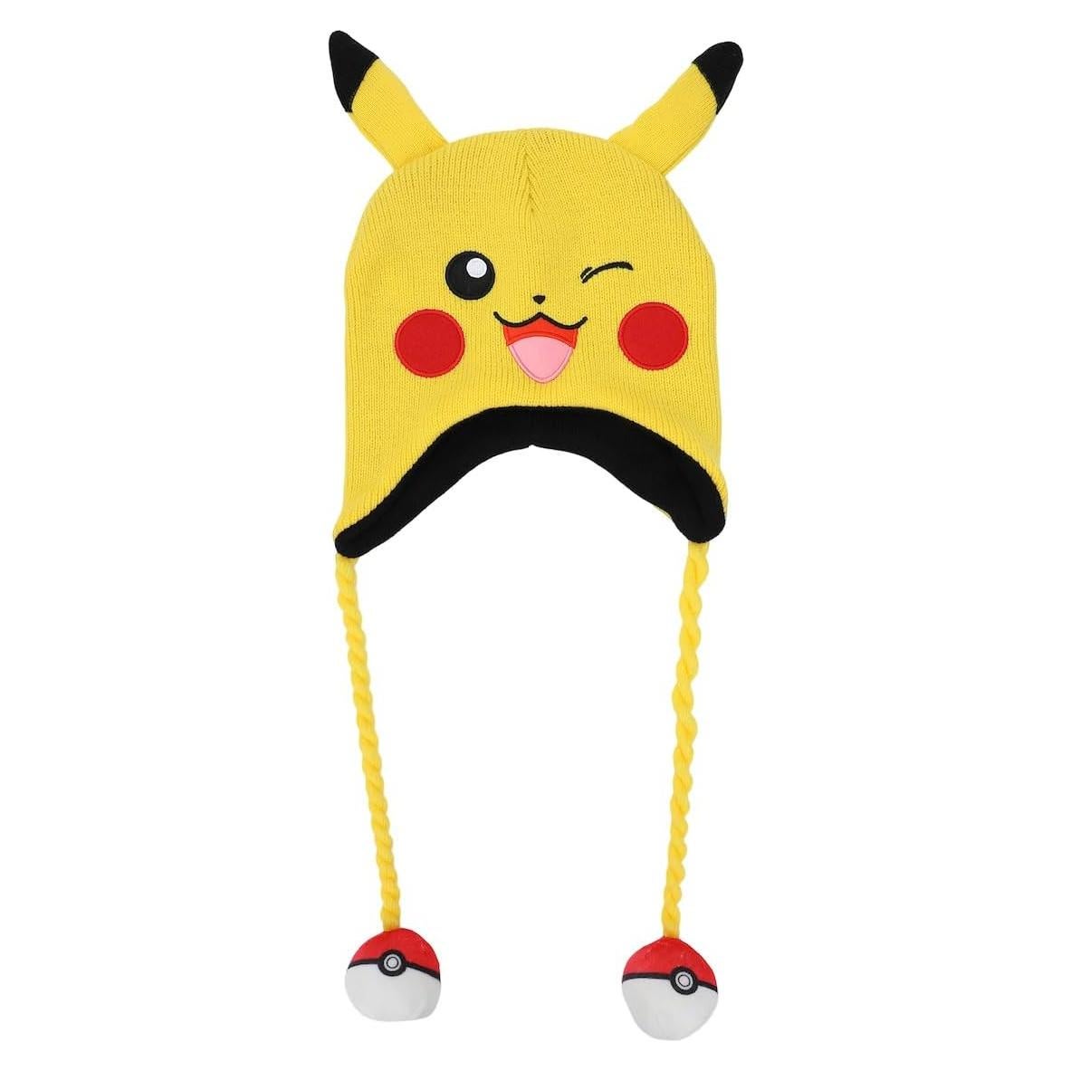 Gorra Laplander Bioworld Pikachu con Borlas de Pokeball