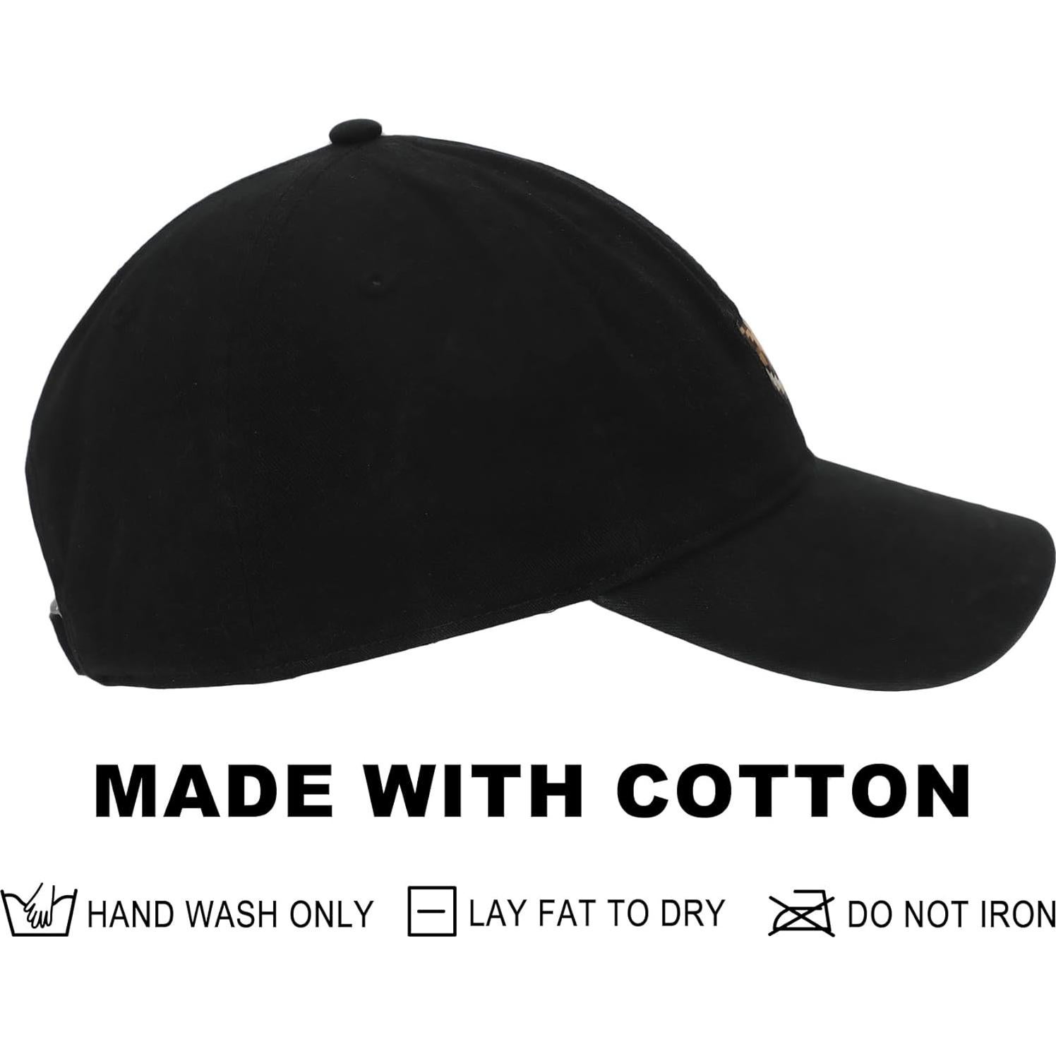 Gorra de béisbol negra Eevee Pokémon ajustable