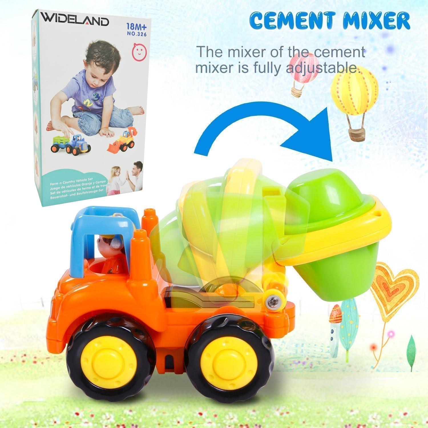 Conjunto de 4 Camiones de Juguete WIDELAND para Niños