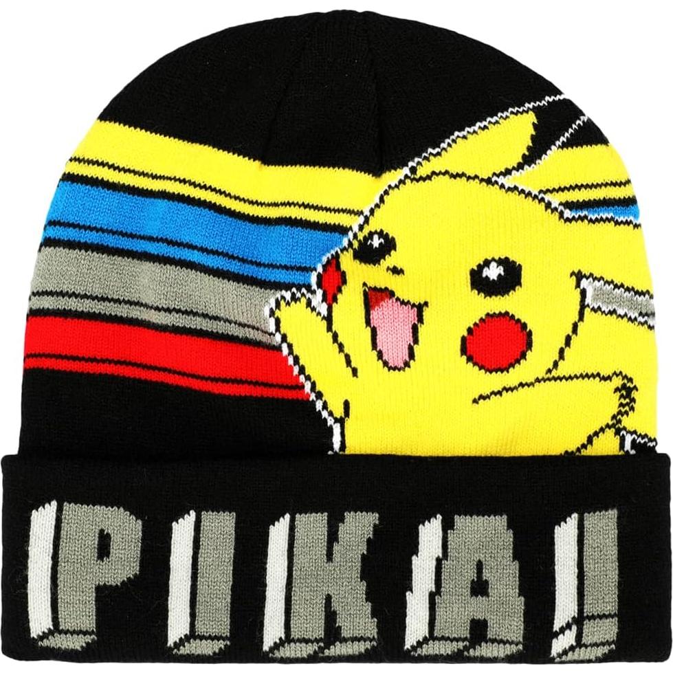 Gorro y Guantes de Punto Pokémon Pikachu para Niños