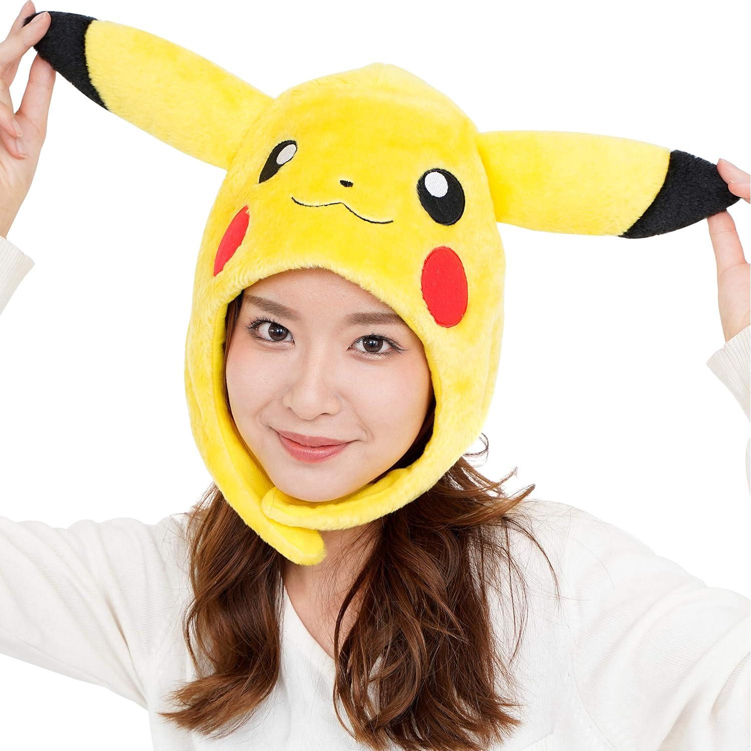Sombrero Kigurumi Pikachu SAZAC - Gorro de Felpa Unisex