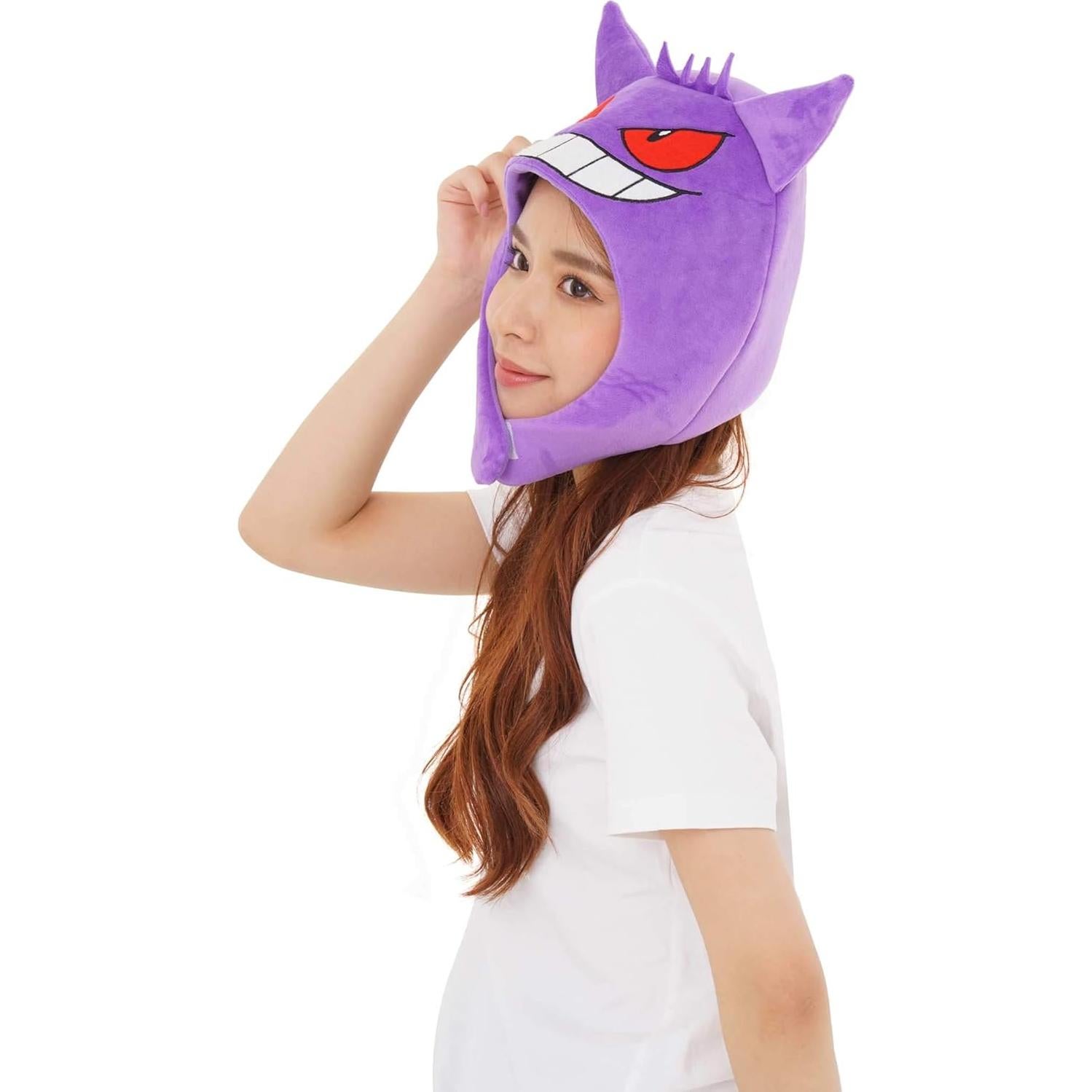 Gorro Kigurumi SAZAC Pokemon Gengar con Solapas para Orejas