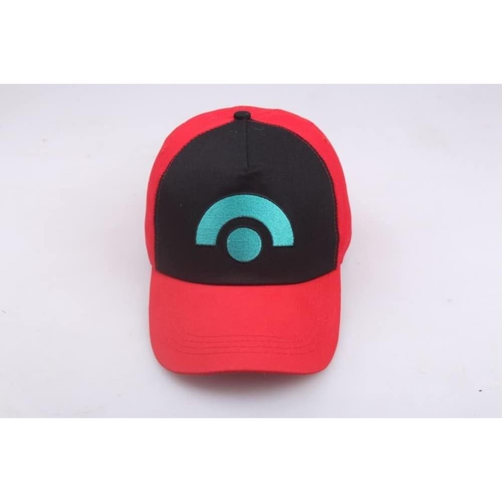 Gorra de Cosplay Ash Ketchum Ajustable 100% Algodón Niños