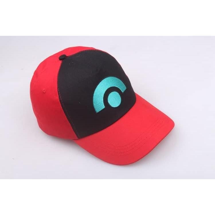 Gorra de Cosplay Ash Ketchum Ajustable 100% Algodón Niños