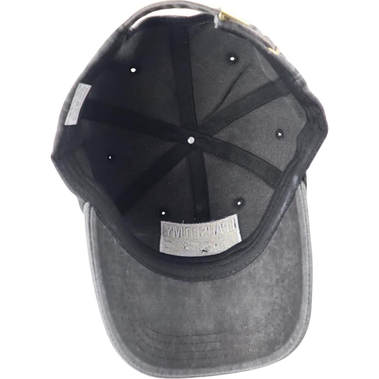 Gorra de Béisbol I Pausé Mi Juego Ajustable Algodón Negra