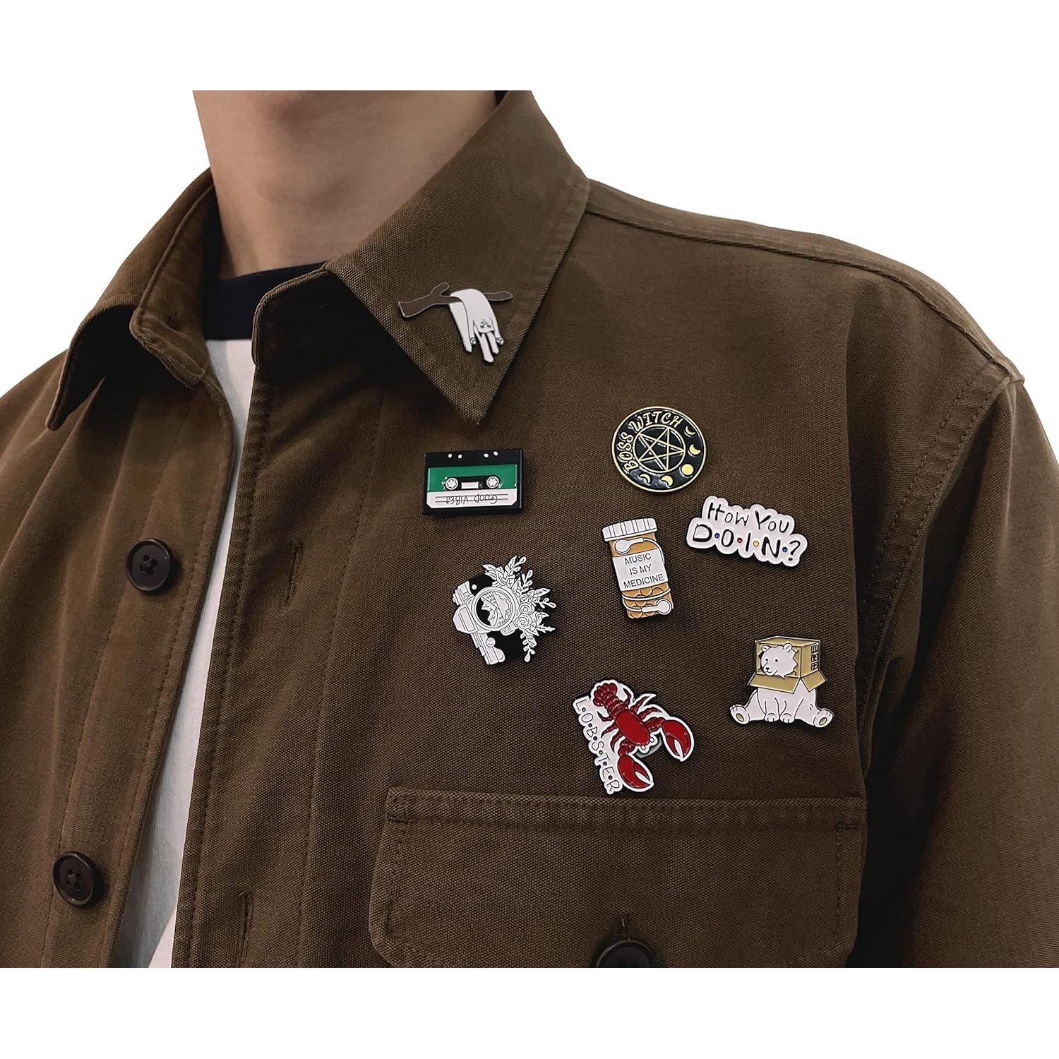 Set de 20 Pines de Esmalte SINCCO para Mochilas y Chaquetas