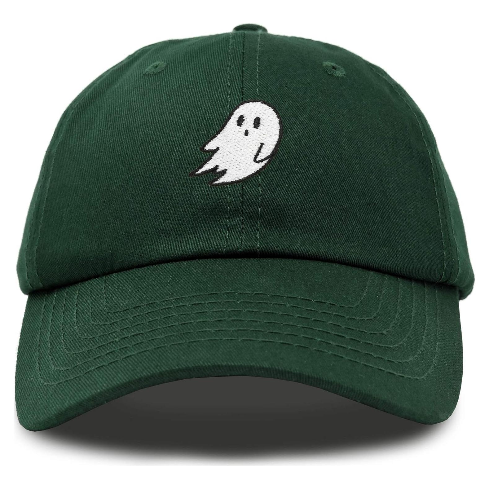 Gorra de papá bordada fantasma DALIX 100% algodón ajustable