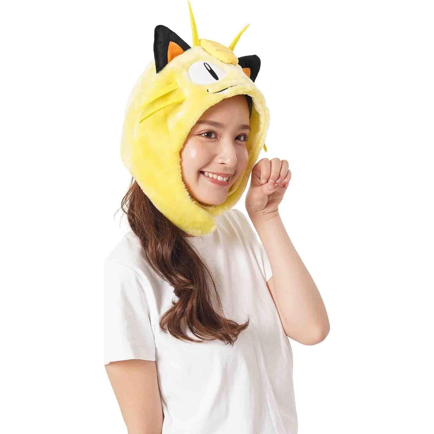 Gorro Kigurumi Meowth SAZAC Cálido con Solapas para Orejas