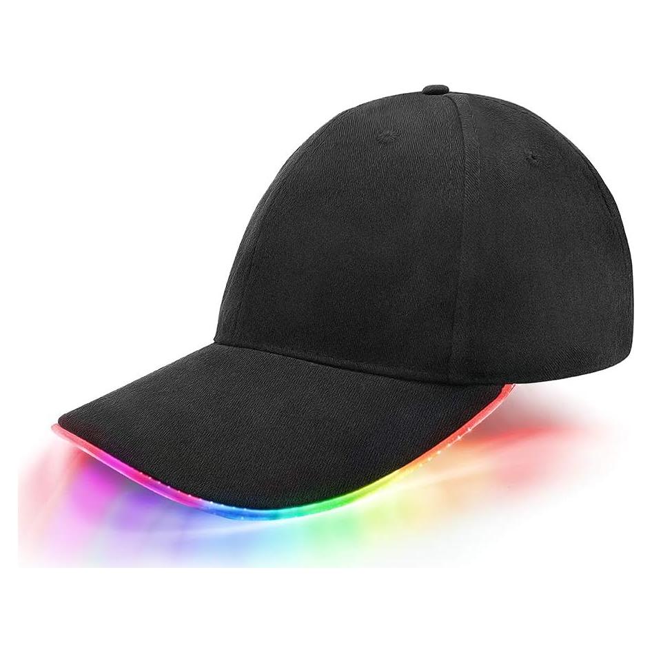 Gorra LED JIGUOOR Multicolor Ajustable para Fiesta y Eventos