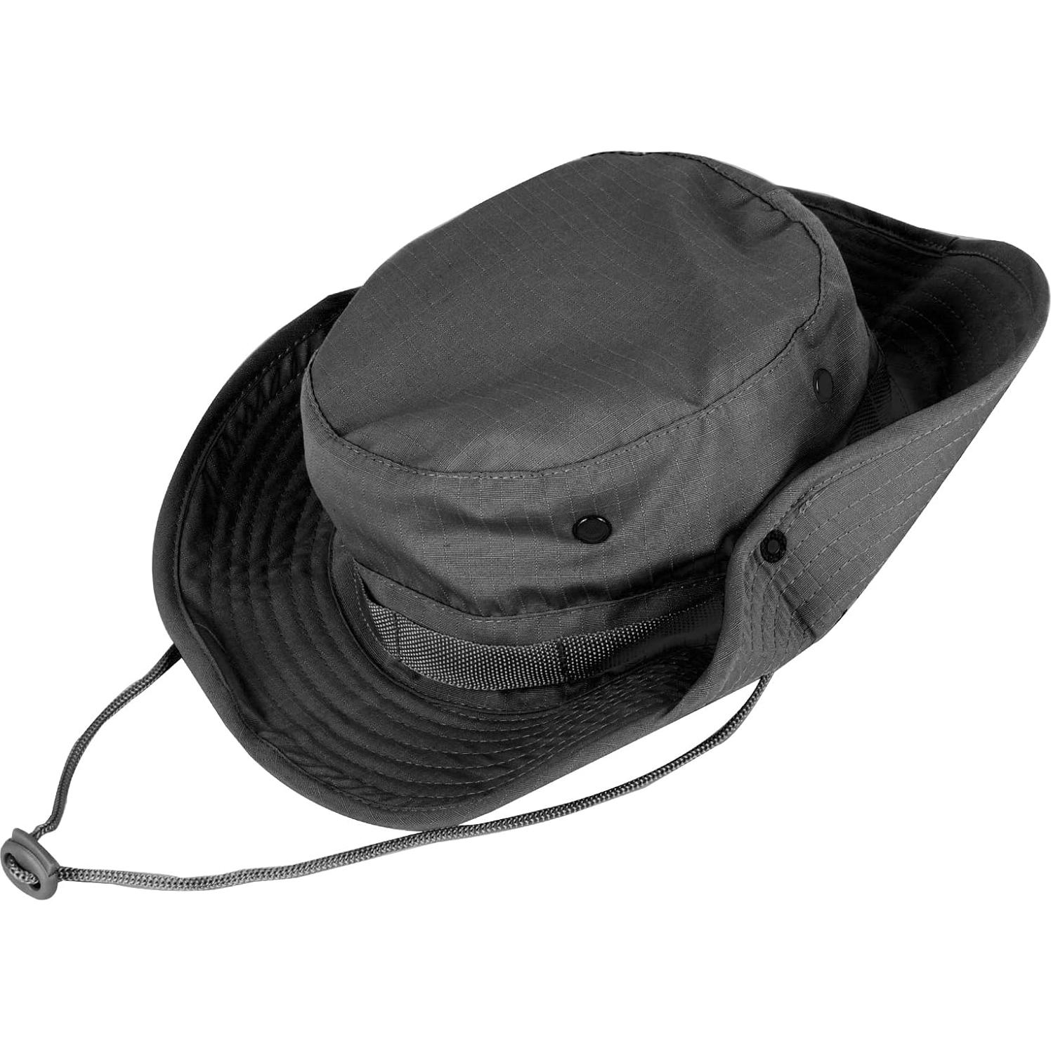 Sombrero de Sol Plegable UPF 50+ para Hombre y Mujer - Negro