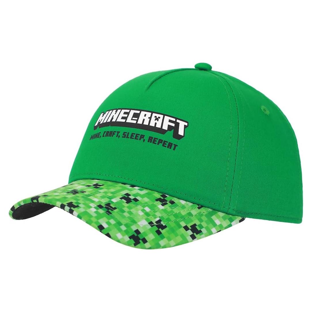 Gorra de béisbol ajustable Minecraft Creeper para jóvenes