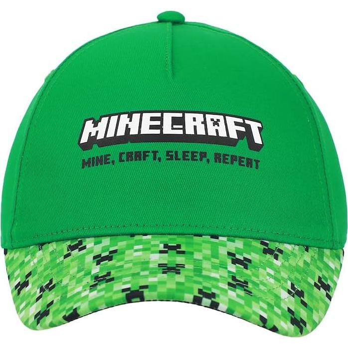 Gorra de béisbol ajustable Minecraft Creeper para jóvenes