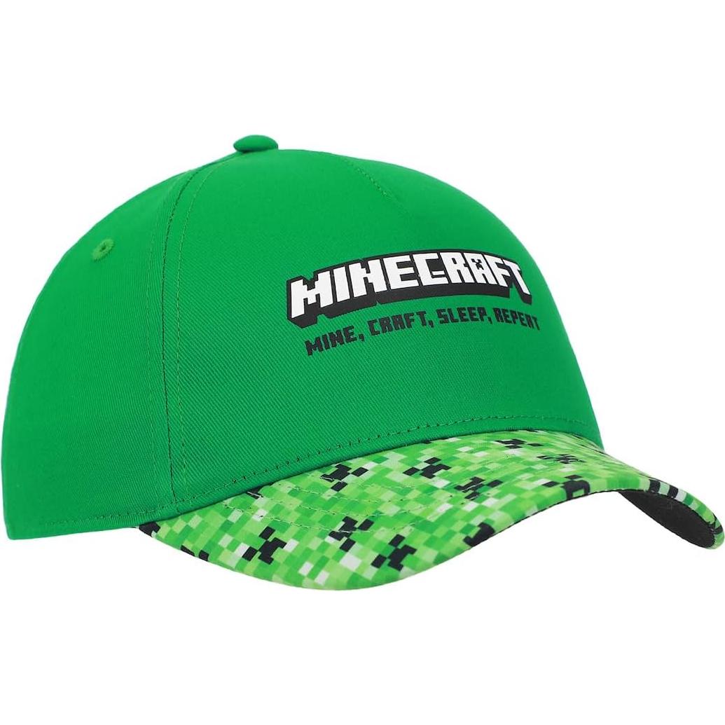 Gorra de béisbol ajustable Minecraft Creeper para jóvenes