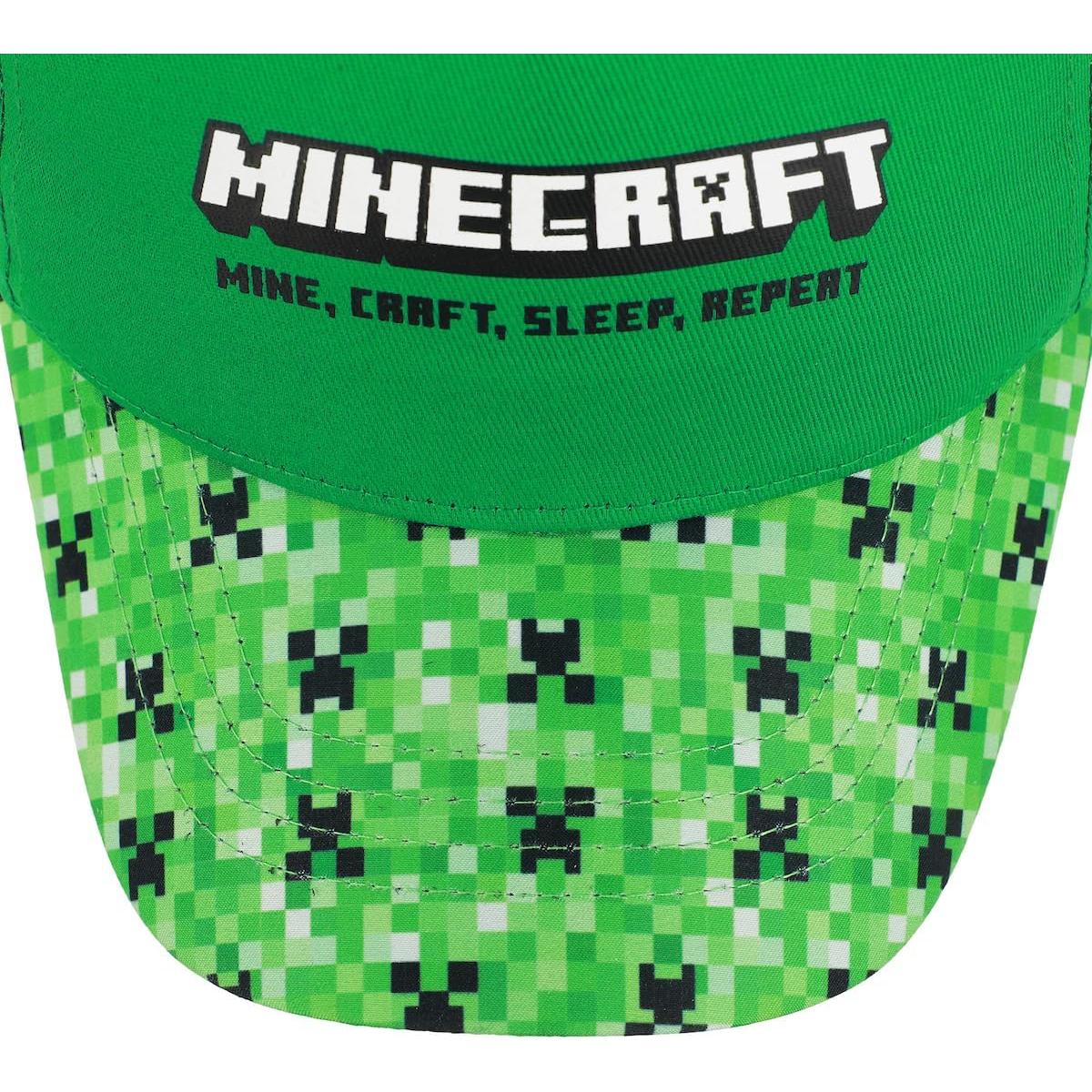 Gorra de béisbol ajustable Minecraft Creeper para jóvenes