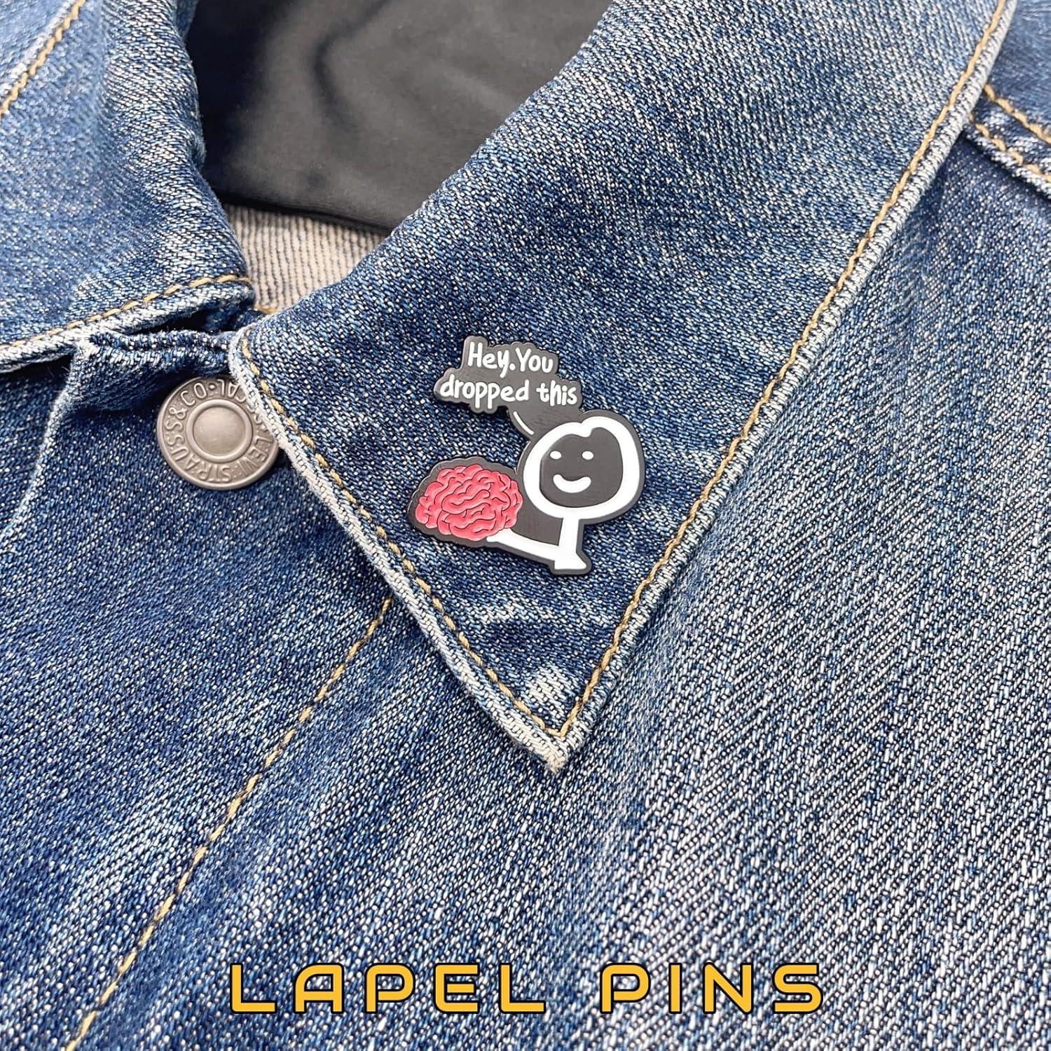 Pins de esmalte AAVEDGE - Cruz y Jesucristo para mochilas