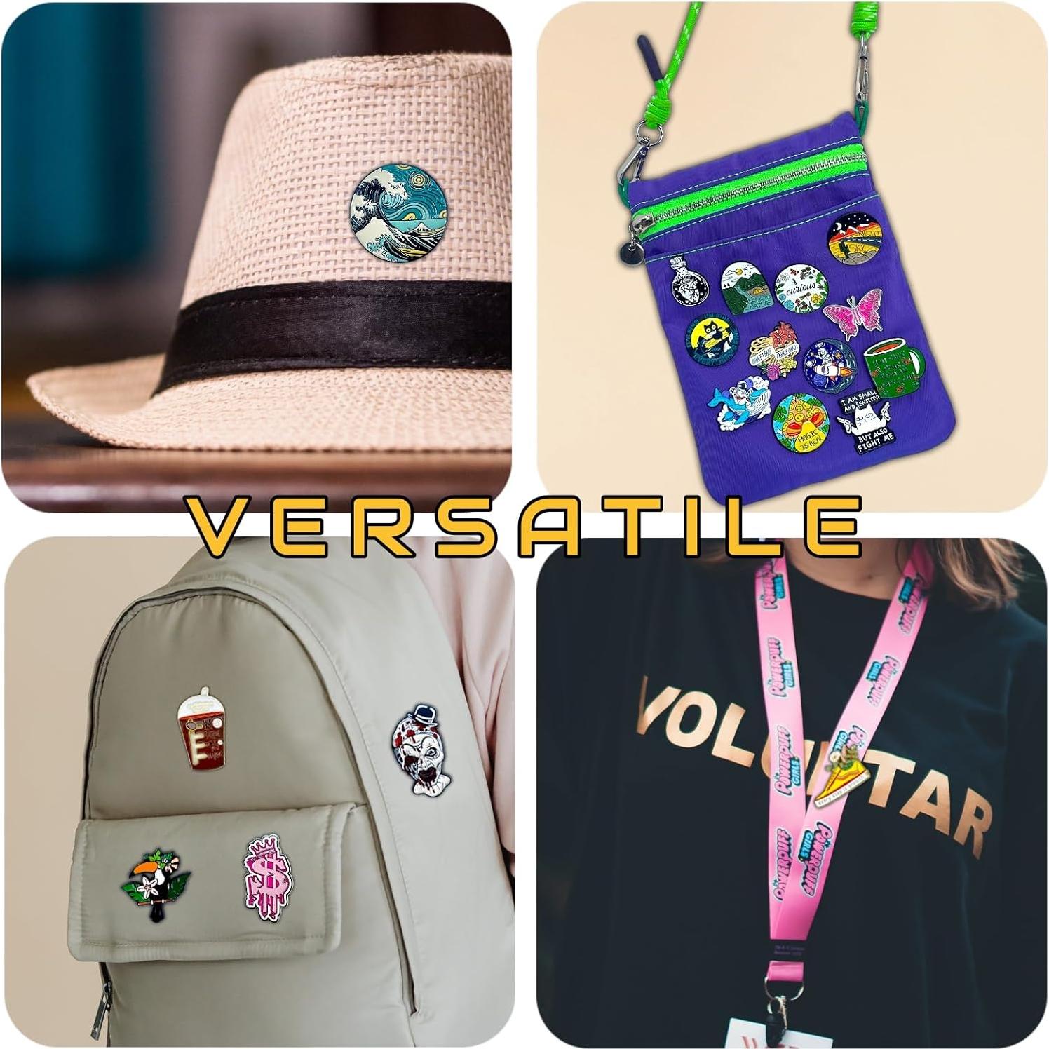 Pins de esmalte AAVEDGE - Cruz y Jesucristo para mochilas