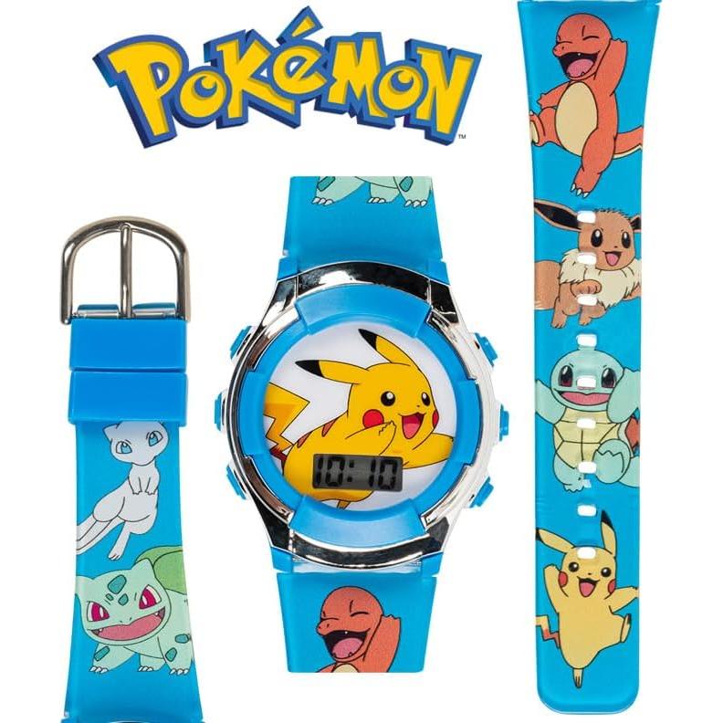 Reloj Digital Pokémon para Niños con LED - Pikachu y Amigos