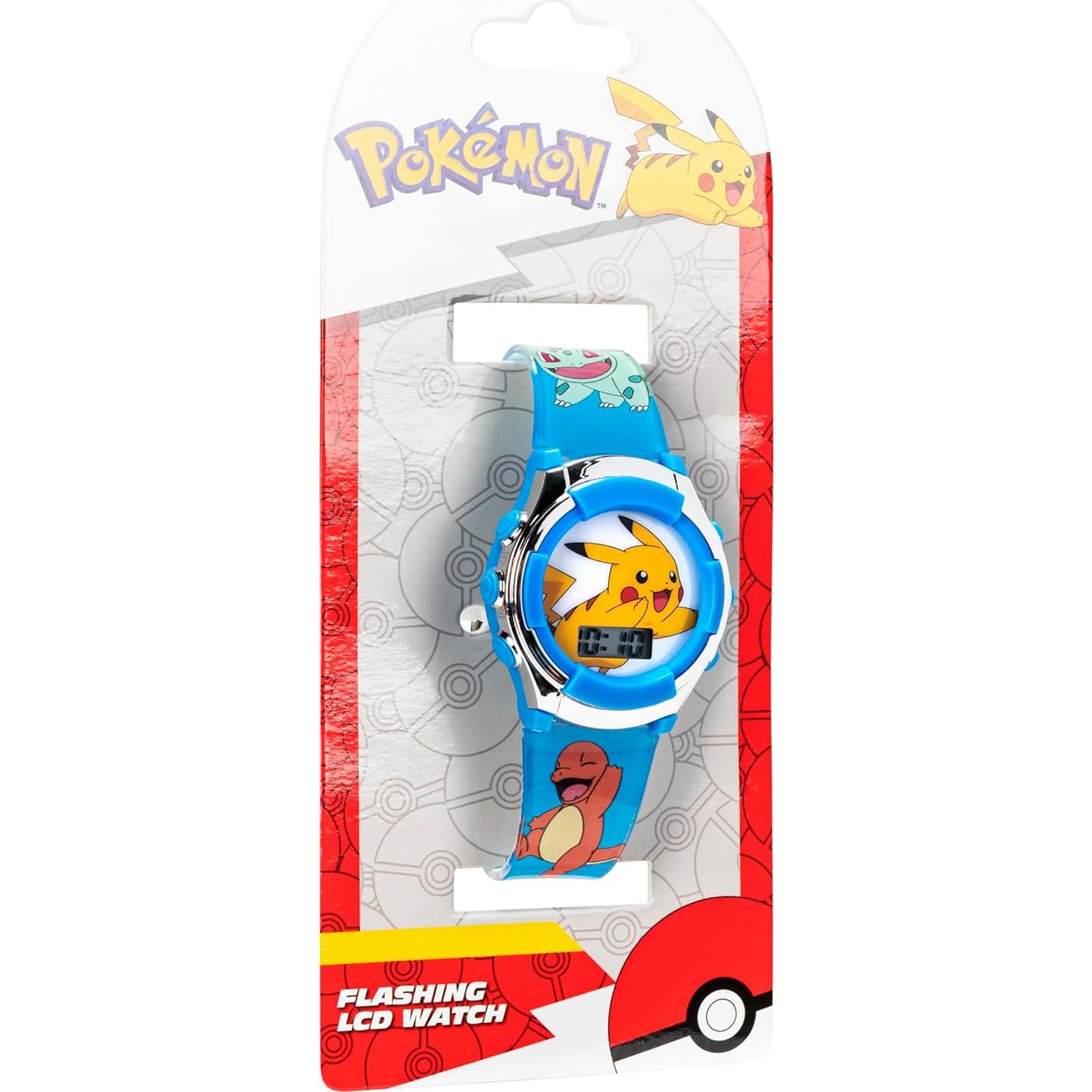 Reloj Digital Pokémon para Niños con LED - Pikachu y Amigos