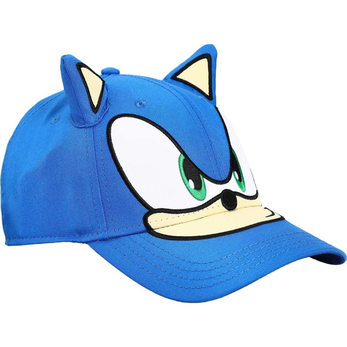 Gorra Snapback Sonic The Hedgehog Azul con Orejas de Felpa