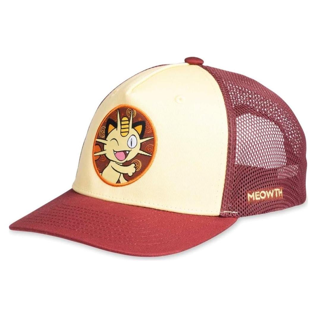 Gorra Snapback Meowth Pokémon Center - Unisex Adulto Rojo