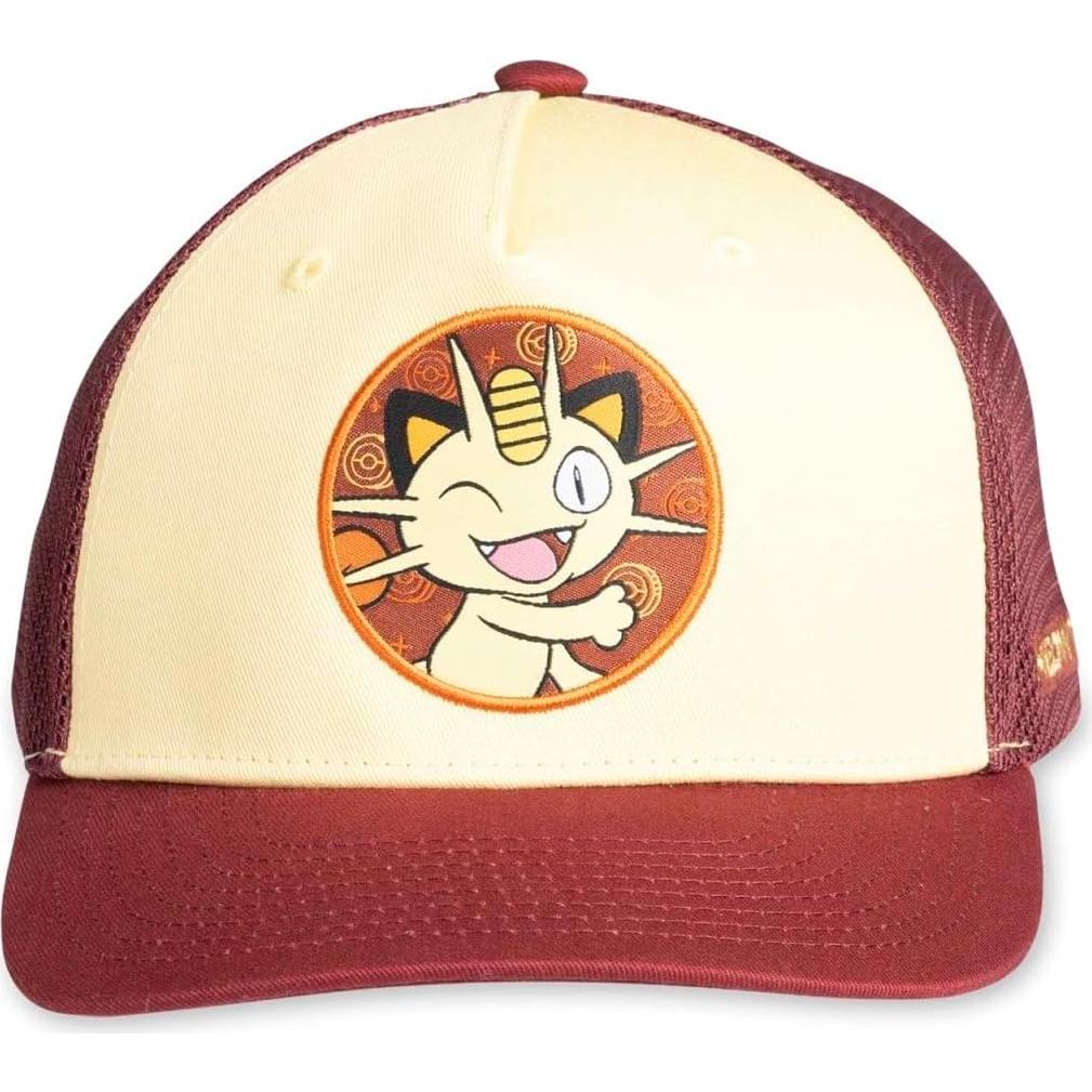 Gorra Snapback Meowth Pokémon Center - Unisex Adulto Rojo