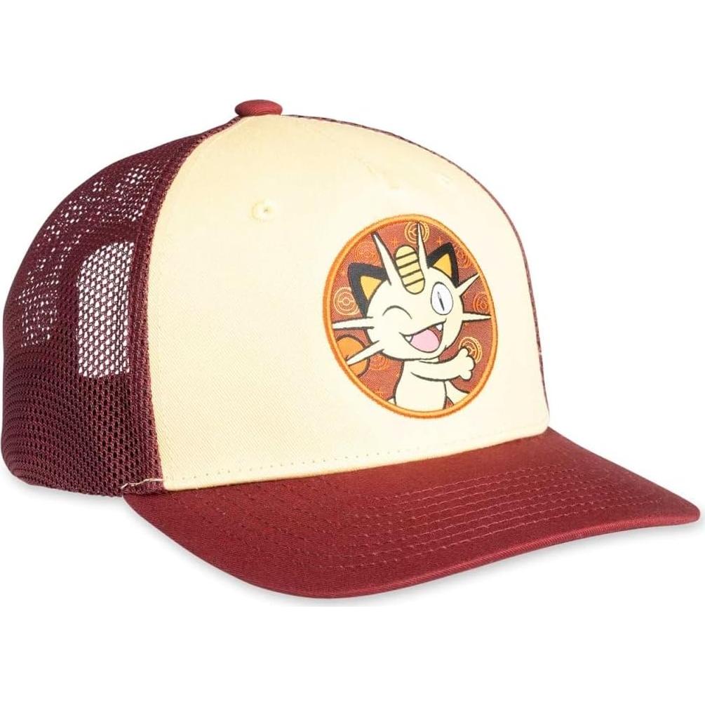 Gorra Snapback Meowth Pokémon Center - Unisex Adulto Rojo