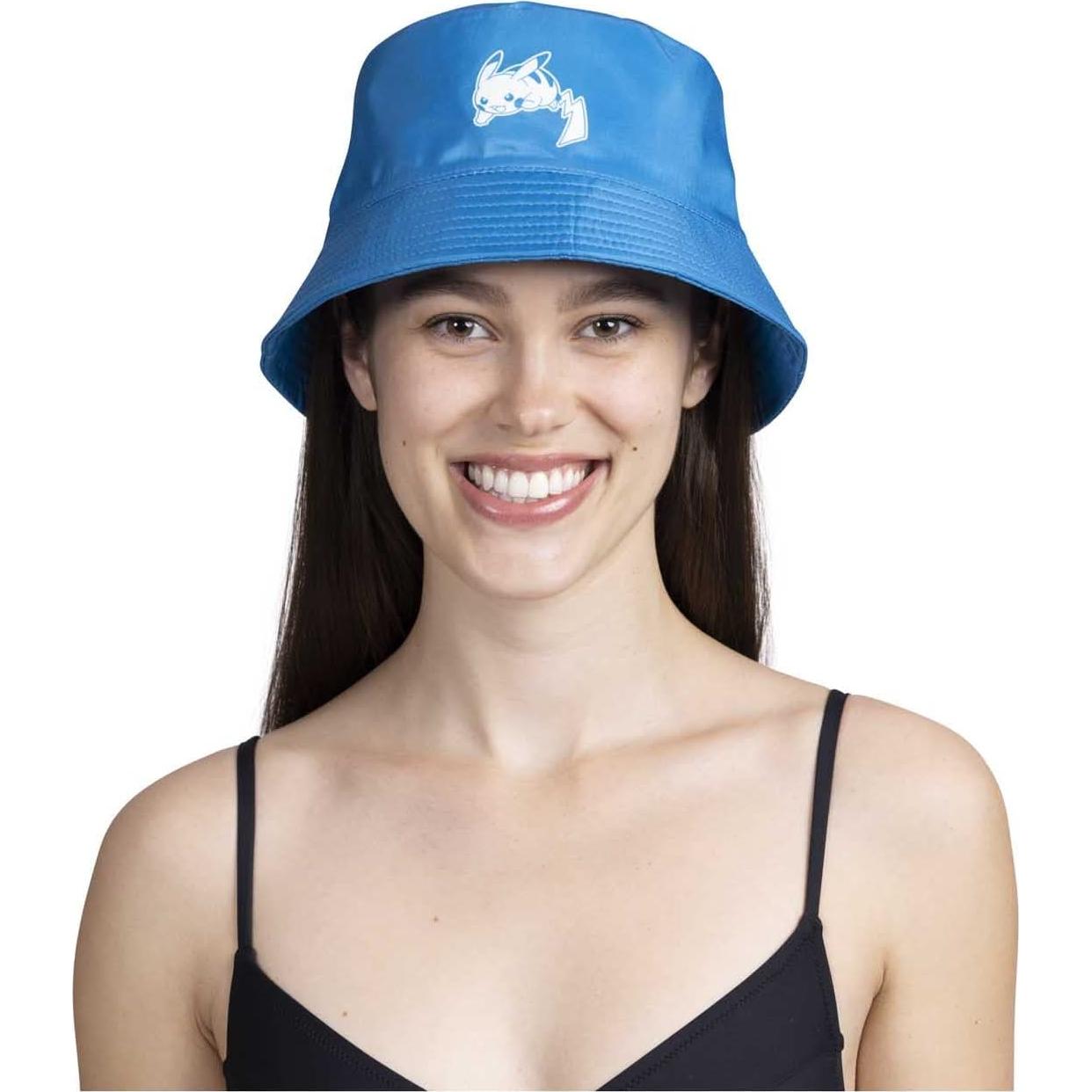 Sombrero de Cubo Reversible Pokémon Pikachu Azul Adulto