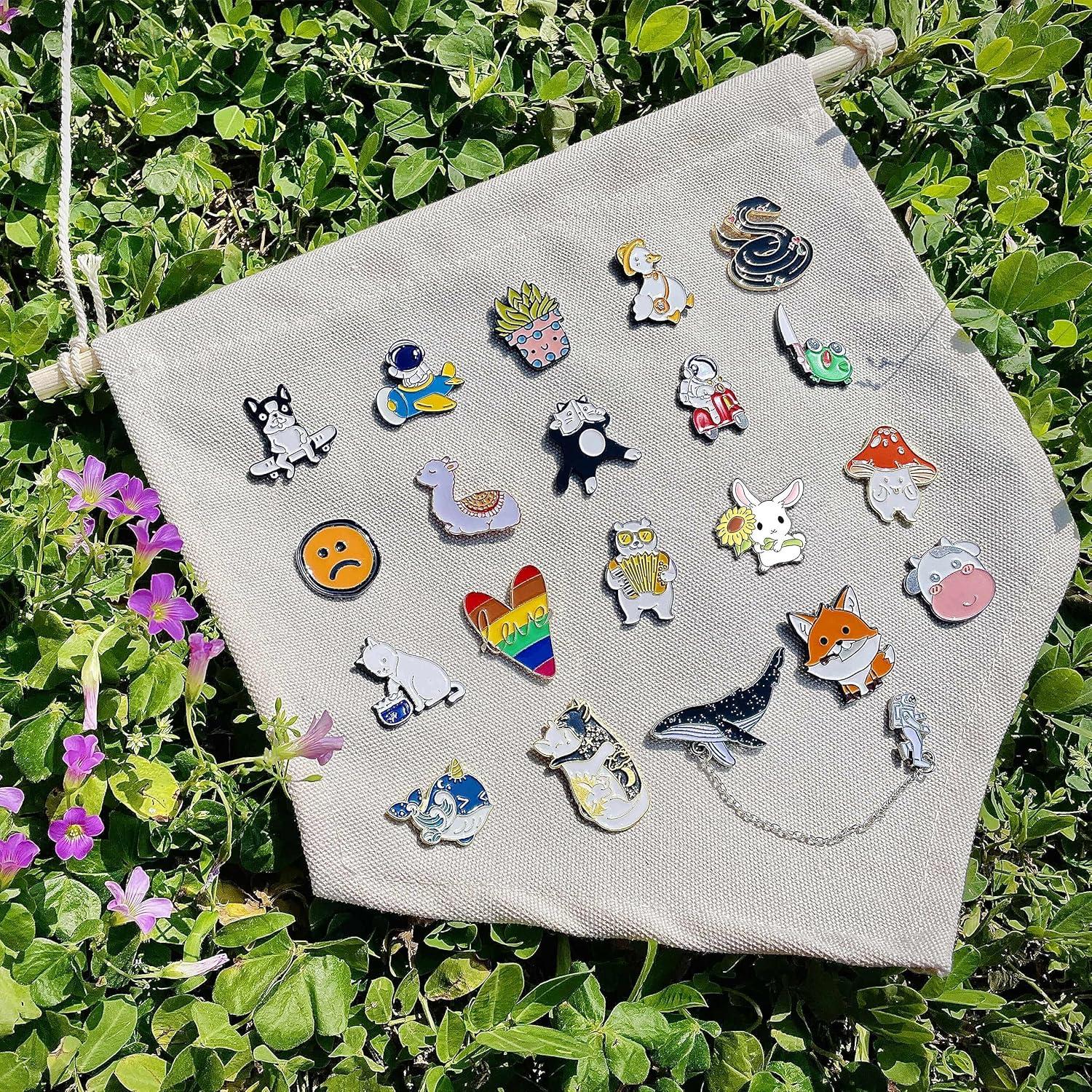 20 Pines de Esmalte Lindos Anime SINCCO para Mochilas