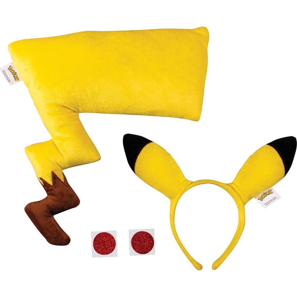 Kit de Disfraz Pikachu Adulto Disfraz - Diadema y Cola