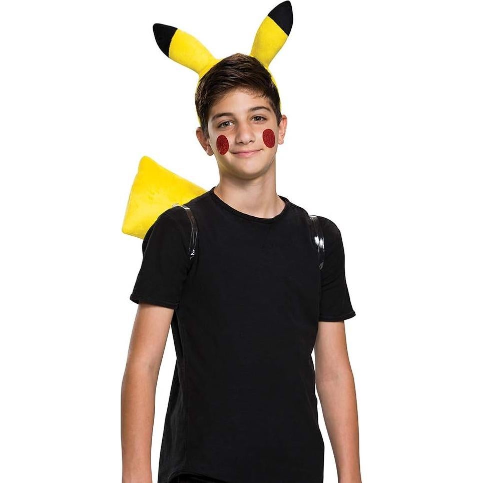 Kit de Disfraz Pikachu Adulto Disfraz - Diadema y Cola